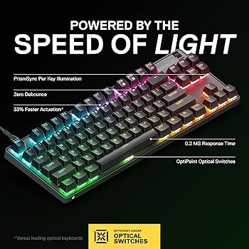 キーボード steelseries APEX 9 TKL Amazon.com: SteelSeries New Apex 9 TKL – HotSwap Optical
